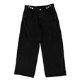 Black Denim Wide Leg Pant
