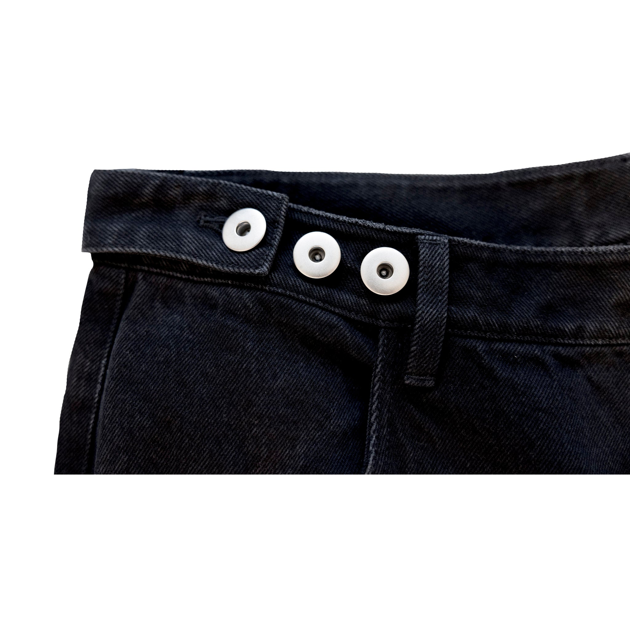 Black Denim Wide Leg Pant