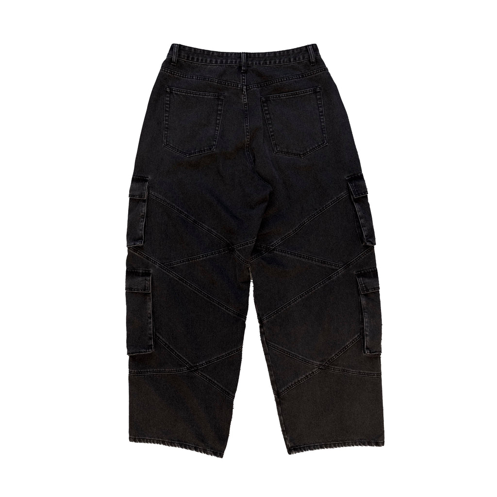 Black Double Cargo Pants