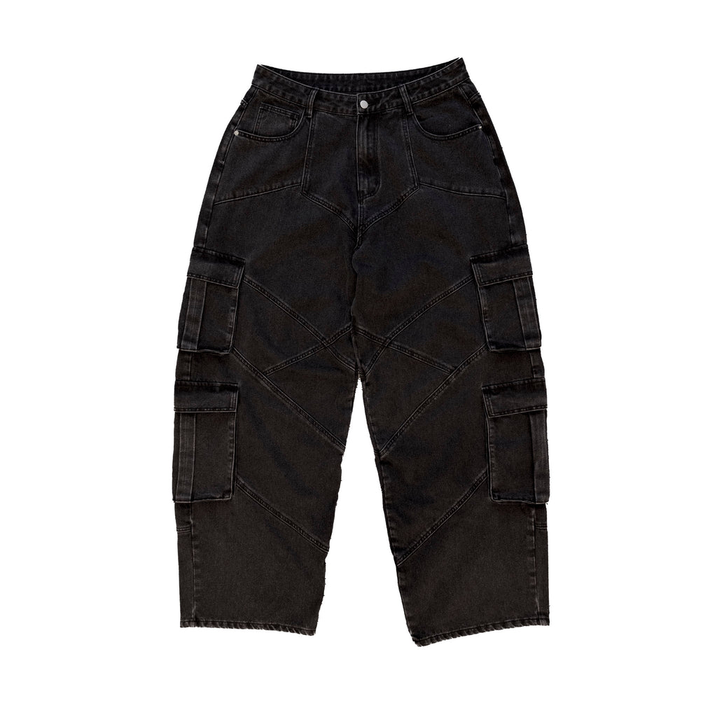 Black Double Cargo Pants
