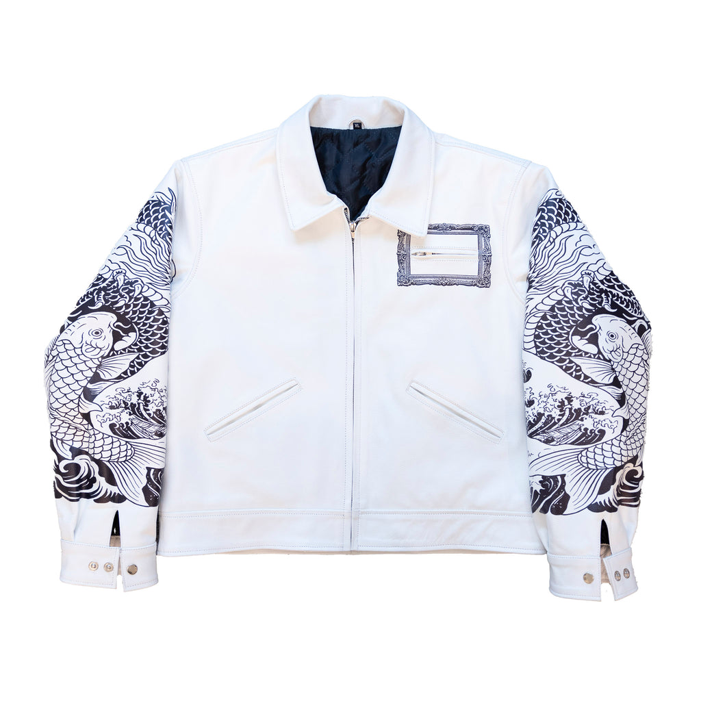 The World is Your Gallery Leather Jacket