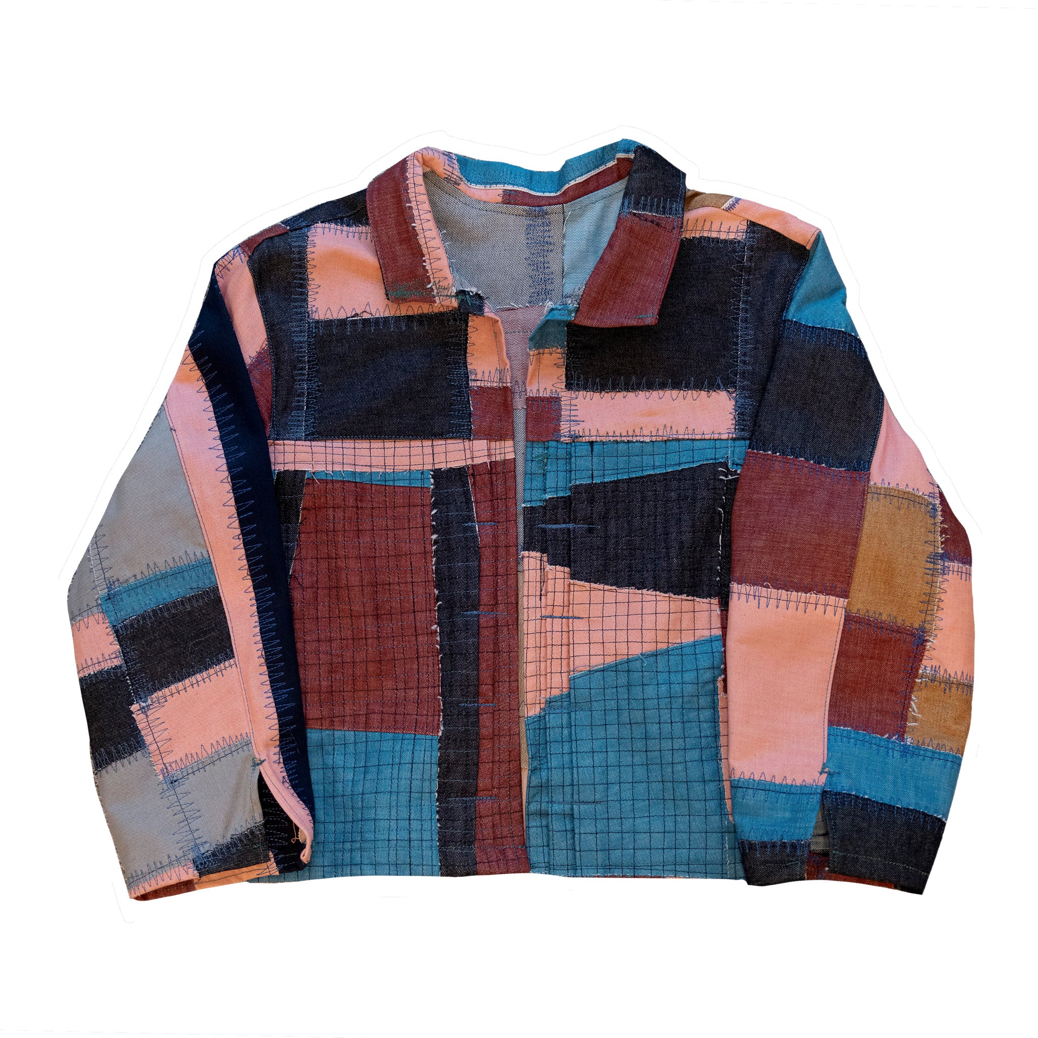 Selvedge Denim Patchwork Jacket
