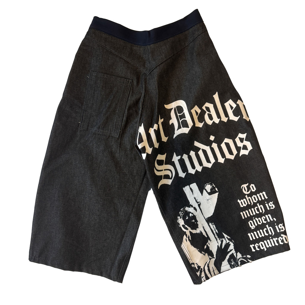 Heavy Denim Long Shorts
