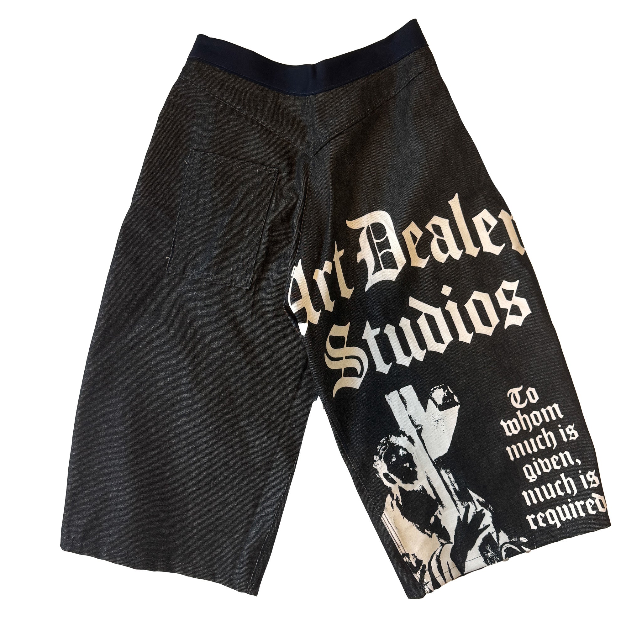Heavy Denim Long Shorts