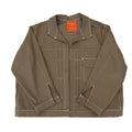 Brown Denim Pleated Jacket