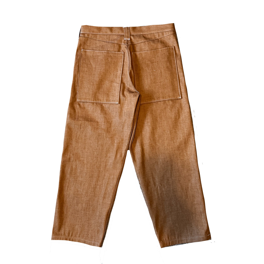 Brown Selvedge Denim Jeans