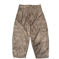 Grey Leather Cargo Pants